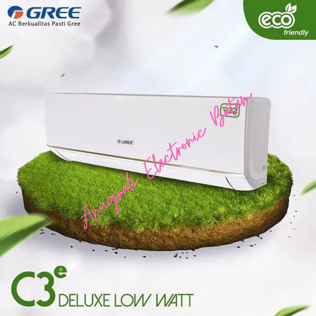 AC 3/4 PK LOW WATT GREE GWC-07C3E / AC GREE 0,75 PK GWC07C3E DELUXE LOW BATAM