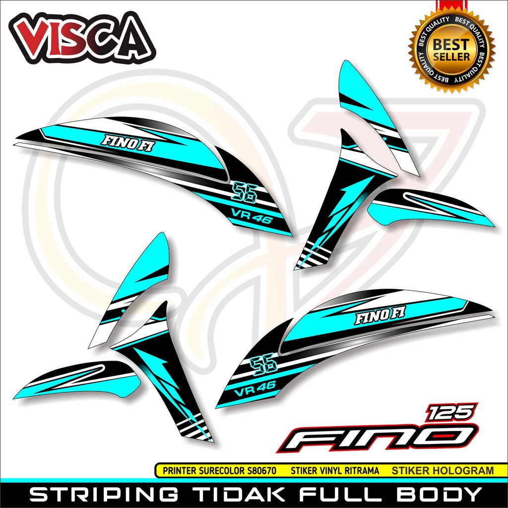 Stiker Motor Fino - Striping Fino 125 Variasi Simple -Stiker Fino - Stiker Fino 125 Variasi Simpel -