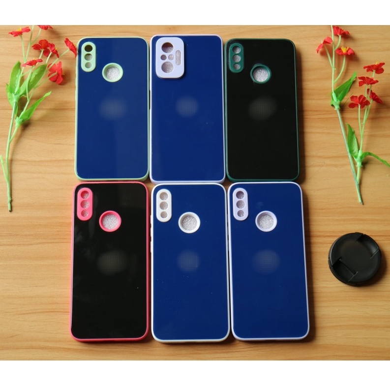 CASE GLASS CHROME BLUE BLACK FOR VIVO Y12/ Y15/ Y17/Y20/ Y12S/ Y30 / Y50