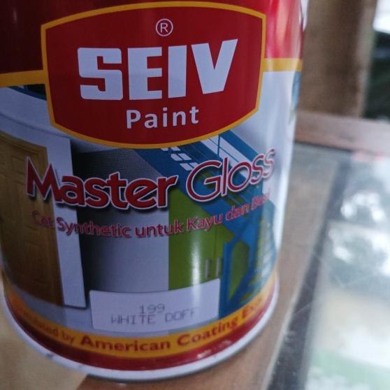 cat besi putih dop/ Seiv white doff /black doff 1 kg - Hitam