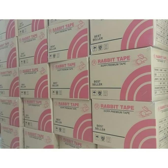 

[Dus] Lakban Bening 2 inch x 100yard / Lakban 100 Yard Rabbit Tape OK