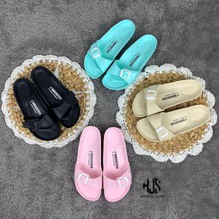 Sandal Wanita Tali Gesper Strap Satu Sendal Slop Birkin Cewek Eva Madrid Phylon Ringan