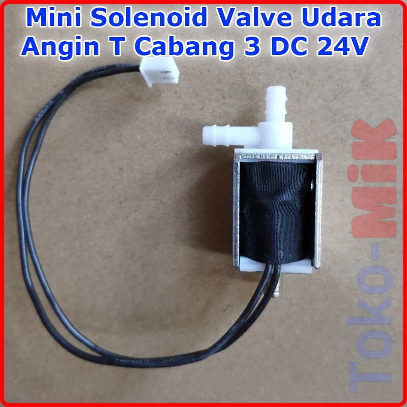 Jual Mini Solenoid Valve Kran Air Udara Selenoid Cabang T Dc V