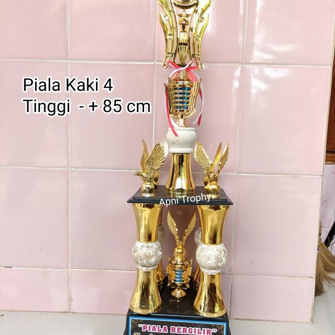 Jual Piala Bergilir Kaki 4 Trophy untuk Juara Umum Besar Tinggi 85 cm