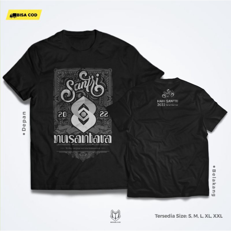 KAOS DISTRO SANTRI SALAFY NUSANTARA HARI SANTRI 2022 / KAOS KATA KATA SANTRI KEREN SIMPLE TERBARU / 