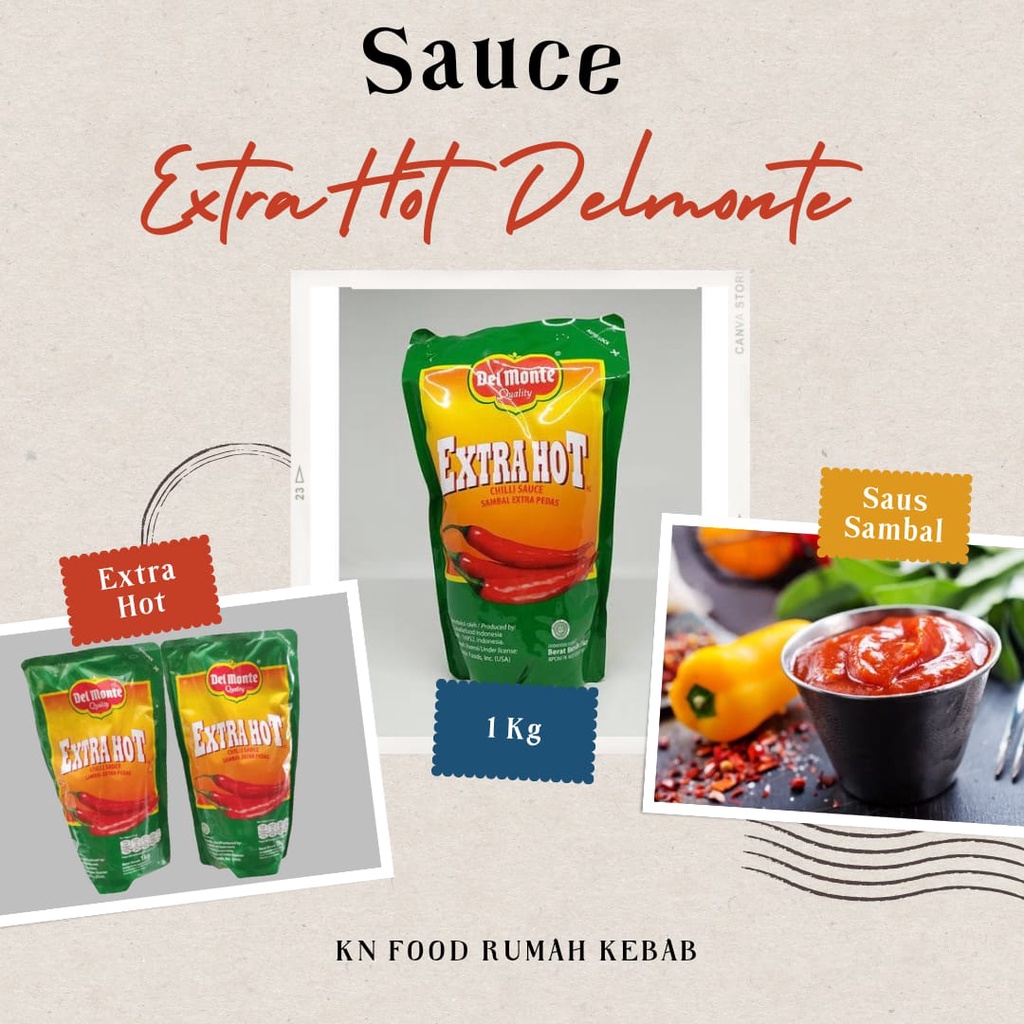 

Saos extra hot Delmonte - Sambal Delmonte Extra Hot 1 Kg