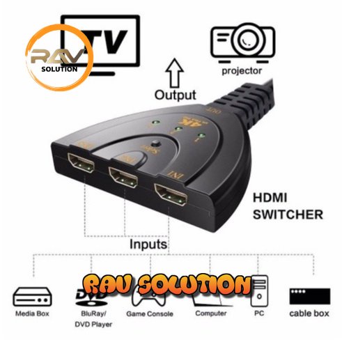 HDMI SWITCH 3 PORT (3 INPUT 1 OUTPUT) / HDMI SWITCHER