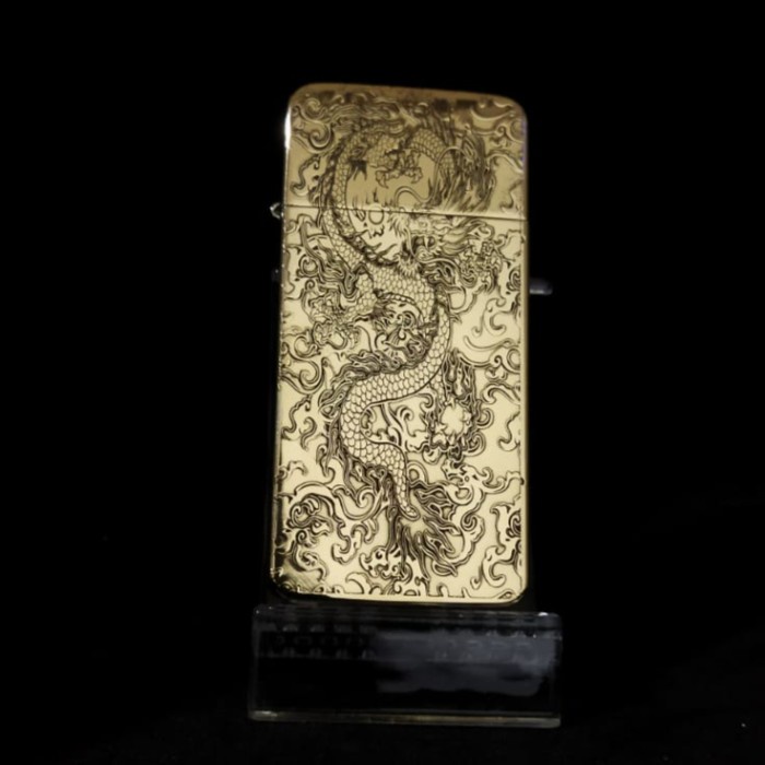 Korek api Zorro Original Slim Ultra Thin dragon tangrass windproof