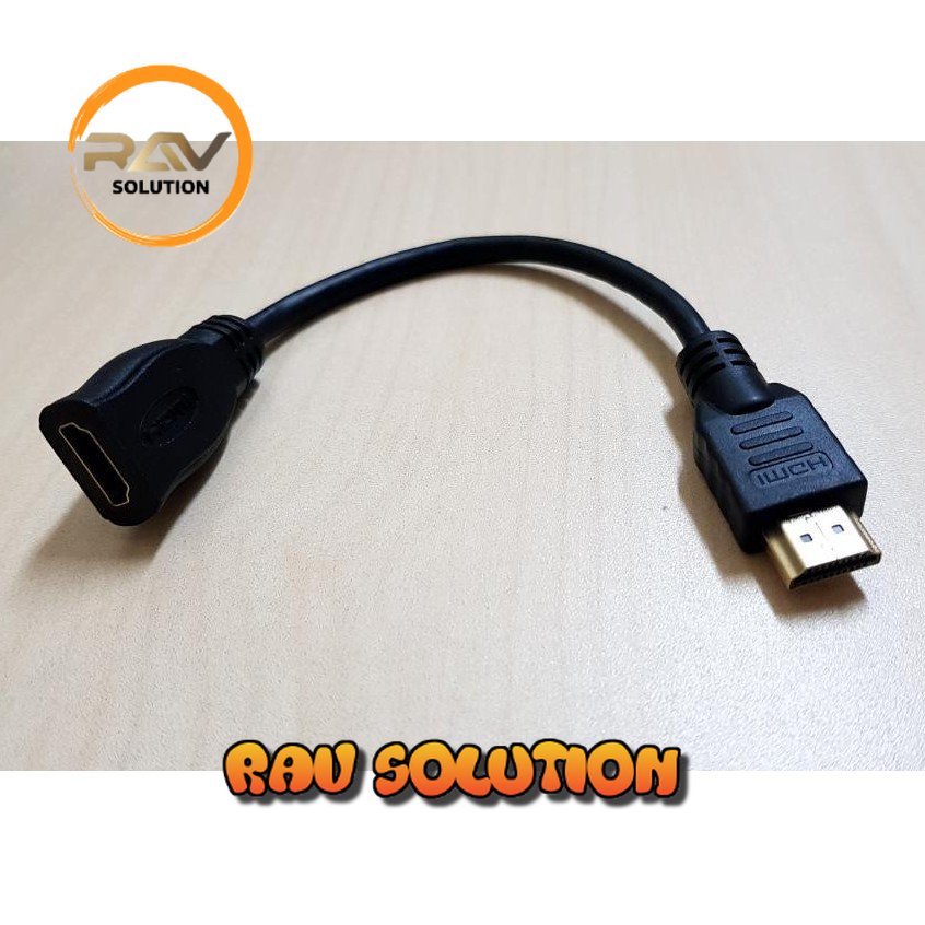 KABEL HDMI MALE FEMALE 30CM PERPANJANGAN / EXTENDER 30 CM / EXTENSION