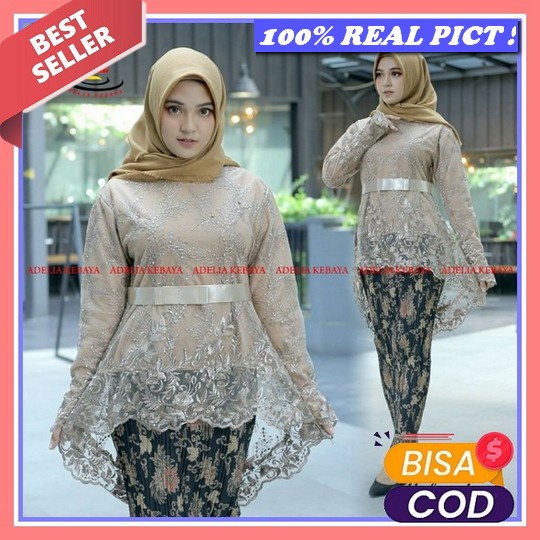 New Kebaya Brokat Natal Bordir Melati Kebaya Natal Kresten 2022 Kebaya Brokat New Kebaya Pendek Mode