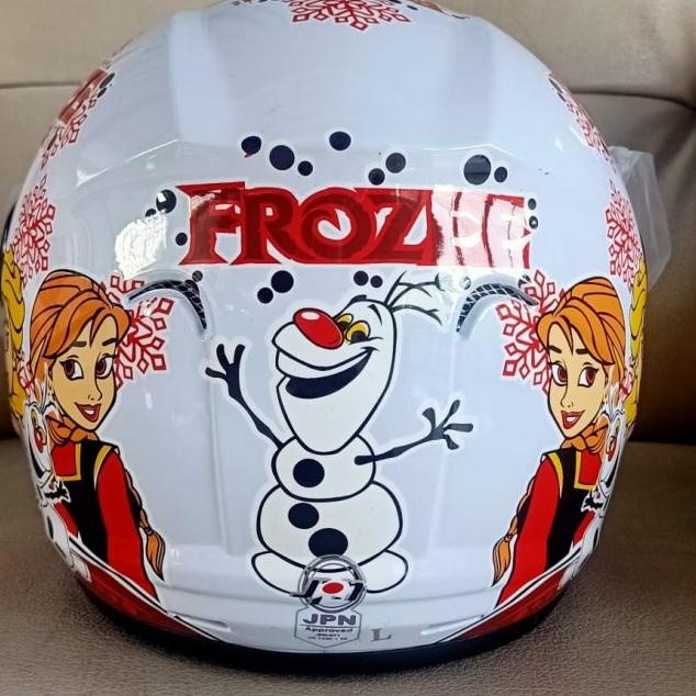 HELM ANAK JPN FROZEN - Putih