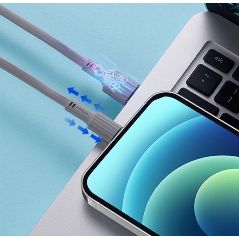 KABEL DATA  Lightning  VIVAN CTL100s New 2.4A iPhone Flat Mini Tube Colorful  - ORIGINAL Garansi Resmi