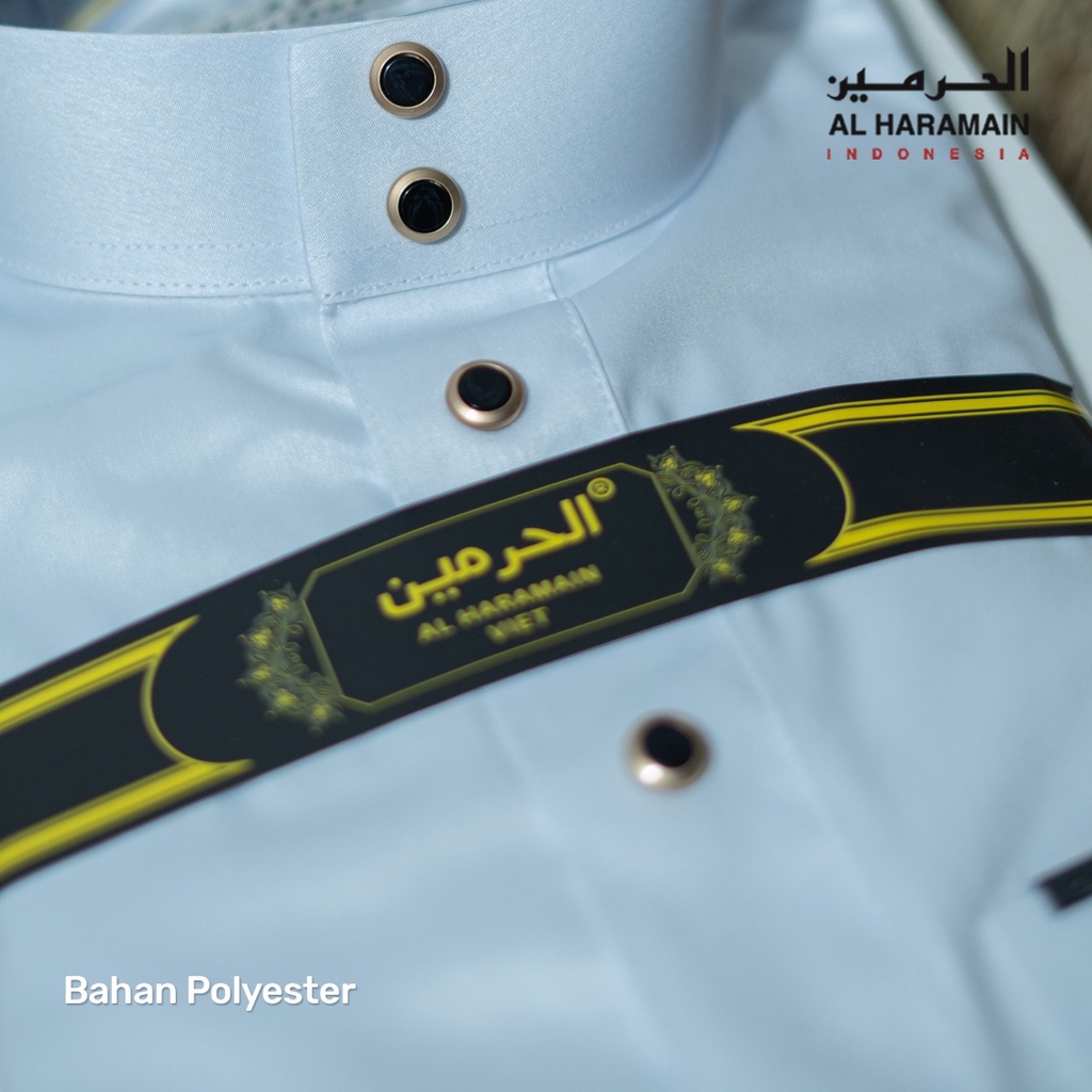 AL Haramain Jubah / Gamis Pria Remaja Premium (09) Kancing Bulat | Putih
