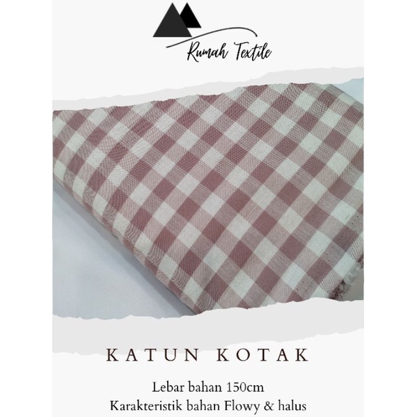 KATUN KOTAK/KAIN KATUN KOTAK/KAIN KATUN/KAIN KOTAK/KATUN MOTIF/KATUN