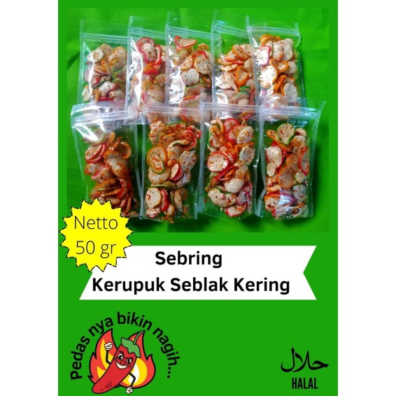

krupuk seblak kering (sebring)