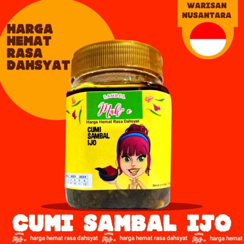 

cumi sambel ijo mak-e varian sambal kemasan 175gr