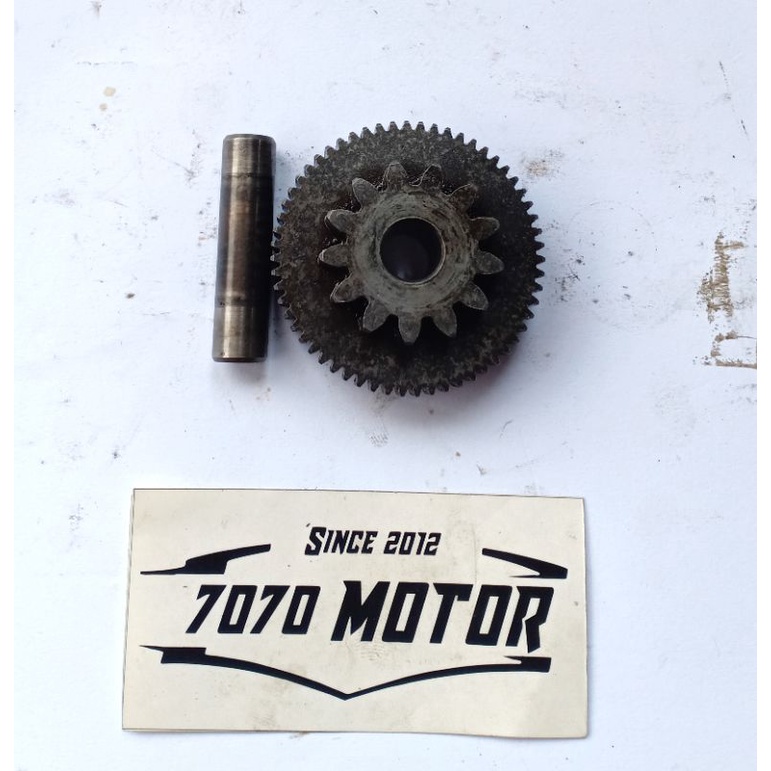 gigi kecil penghantar dinamo stater Jupiter MX lama 4Speed original gear starter MX old