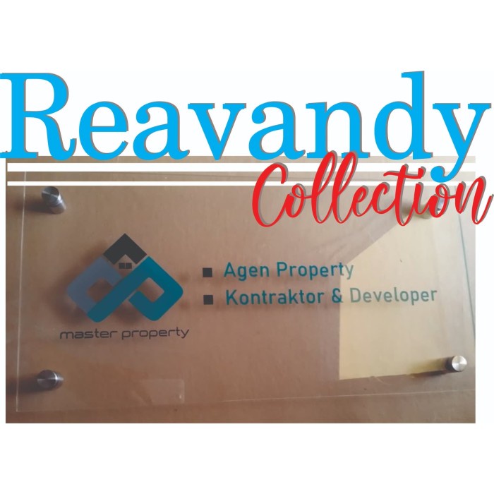 

Papan Plang Akrilik Papan Nama Perusahaan, Toko Dan Kantor