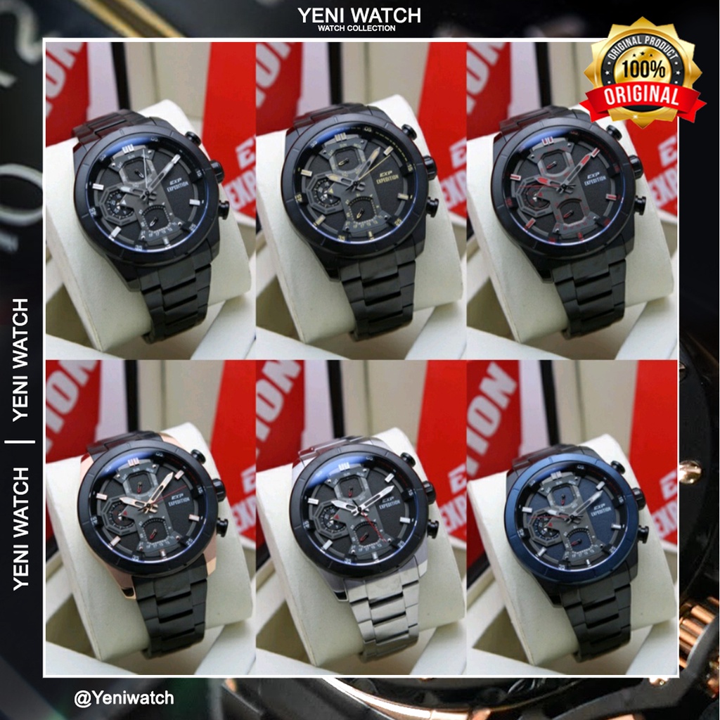 Expedition EXP 6828 / E6828 Jam Tangan Pria Original Granasi Resmi 1 Tahun