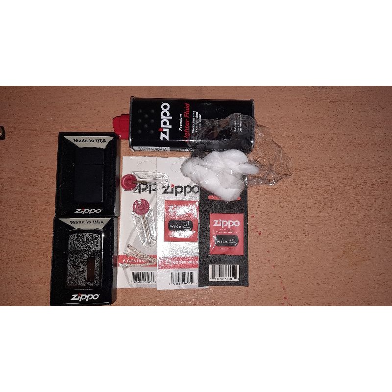 zippo vanetian chrome dan zippo slim black