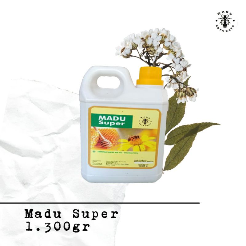 

Madu Murni 3in1 Super (madu,royal jelly,bee pollen) 1.300g Jerigen