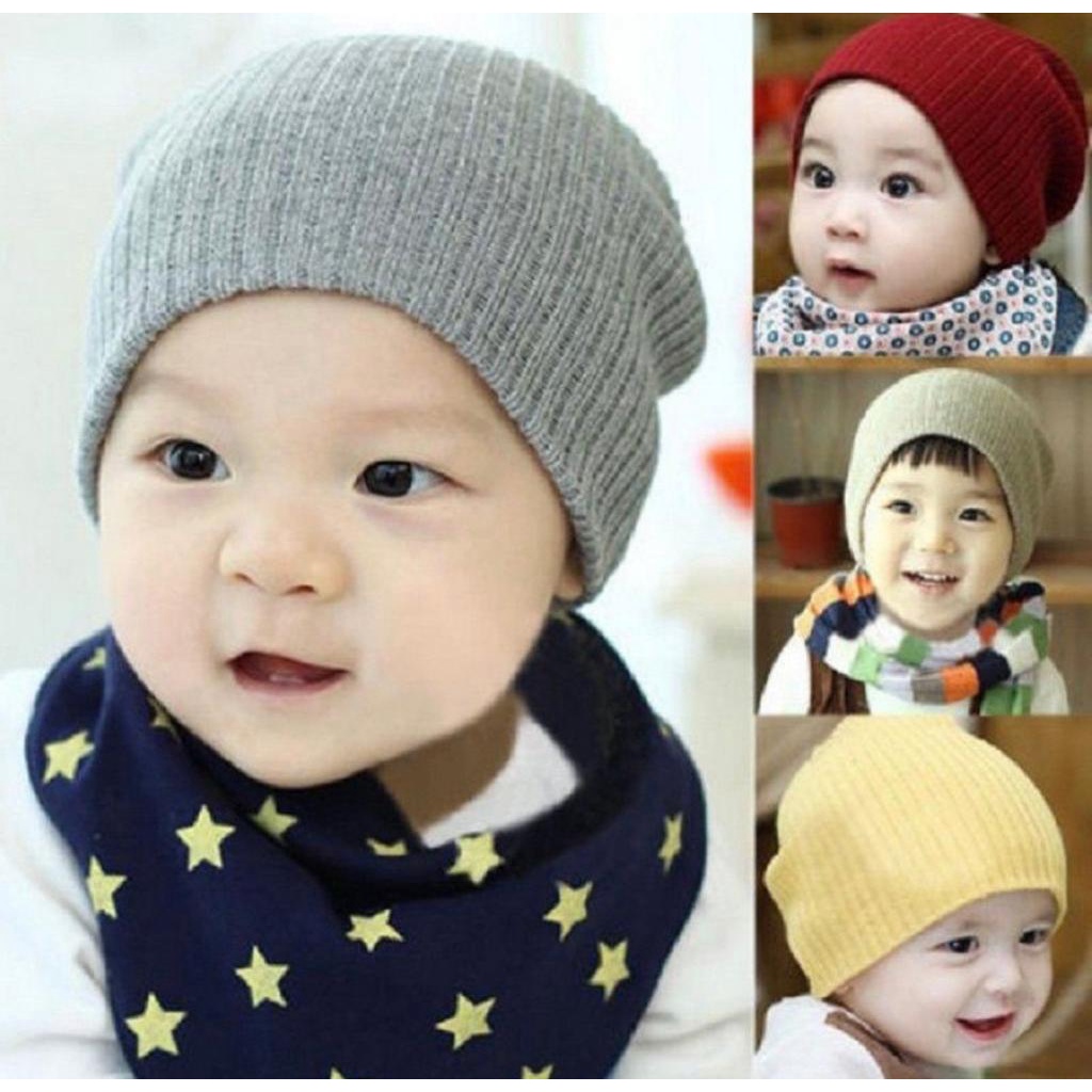 Kupluk Salur Anak/ Kupluk Rajut/ Beanie Hat Kids/ Topi Anak Topi Bayi Rajut