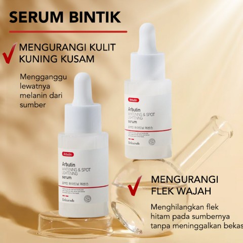 Arbutin Brightening Essence Natural Whitening Menghilangkan Bintik Hitam Meningkatkan Elastisitas Kulit Mengurangi Jerawat