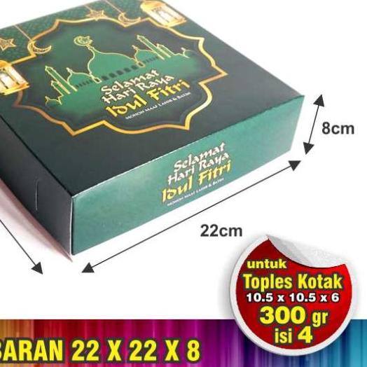 

Box Lebaran / Dus Idul Fitri /Kardus lebaran 22x22x8 isi 10pcs