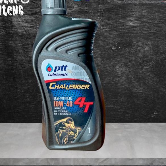 Oli PTT 10W-40 Challenger 4T 4tak 1L Semi Sythetic Jaso MA2-API SL