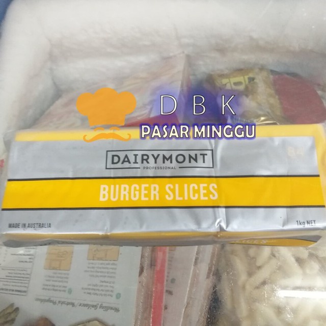 

T0P DAIRYMONT BURGER SLICE 1KG RED CHEDDAR KEJU SLICE CHEF CHOICE NICE