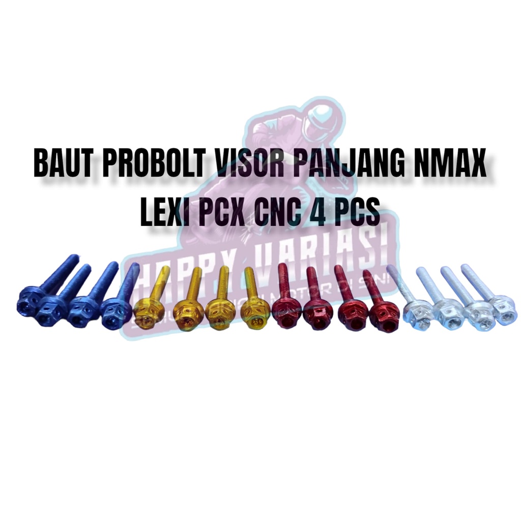 BAUT PROBOLT VISOR MOTOR YAMAHA NMAX PCX LEXI XMAX BAUT WINSHIL AEROX BAUT VISOR PANJANG 4 BIJI BAUT