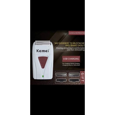 Electric Shaver Cukuran Kumis Cas Kemei ORIGINAL KM 3382