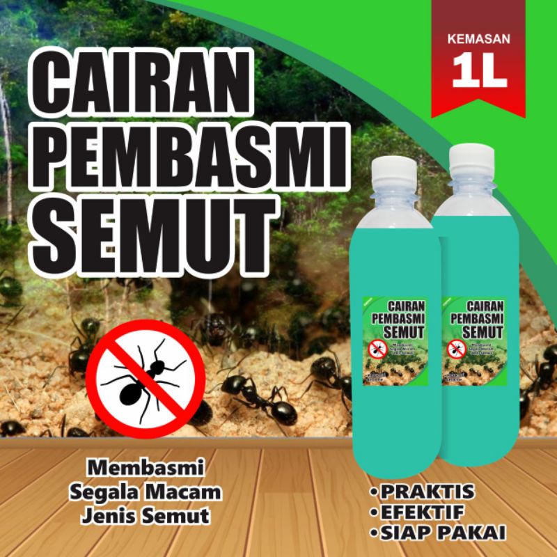 Cairan Pembasmi Semut Ampuh Original kemasan botol PET 1 liter