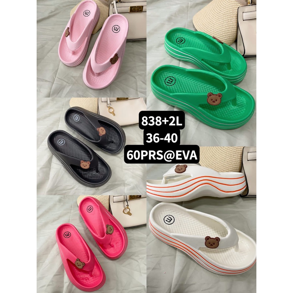 Sandal Jepit Wanita Jelly Wedges Eva Import 838+2L