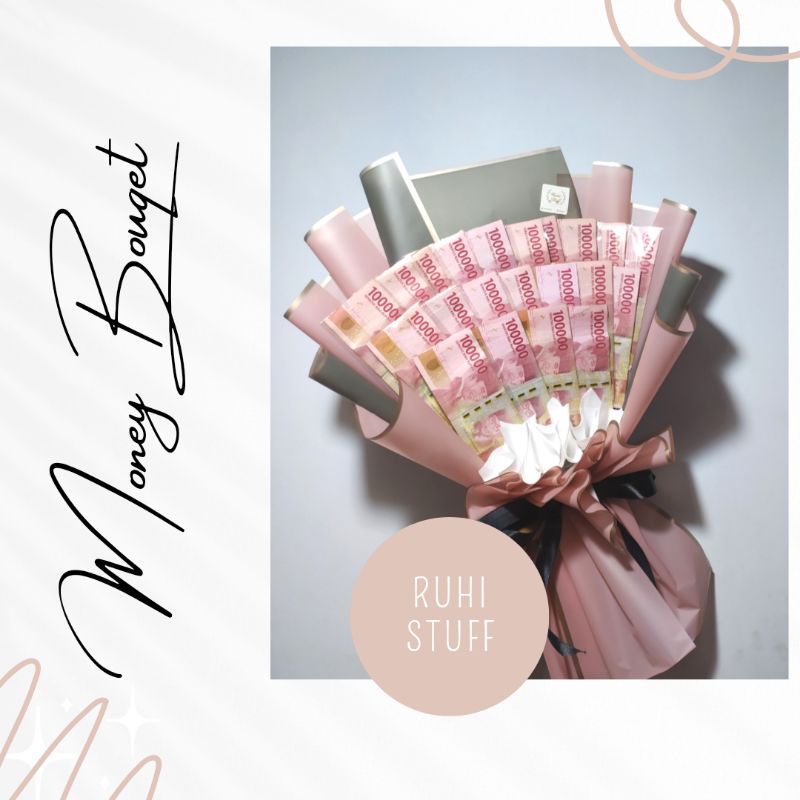 

RUHI STUFF_ BUKET UANG 50K DAN 100K_ UANG ASLI