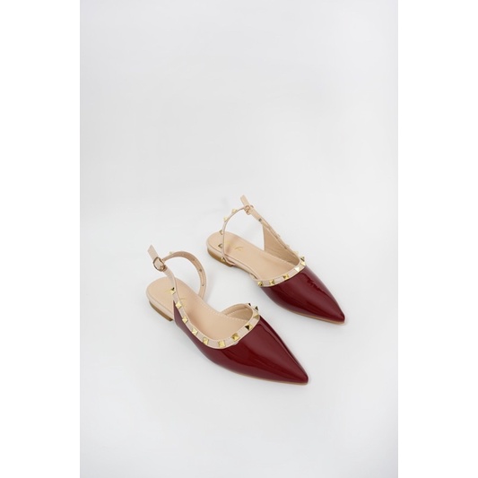 Zeva Studs Slingback flats