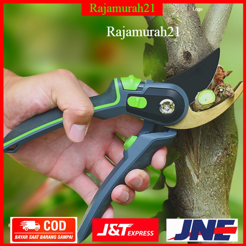 KNIFEZER Gunting Taman Ranting Tumbuhan Bunga Bonsai Garden Pruning Shear Scissors - 1020 - Silver - QLSE03SV