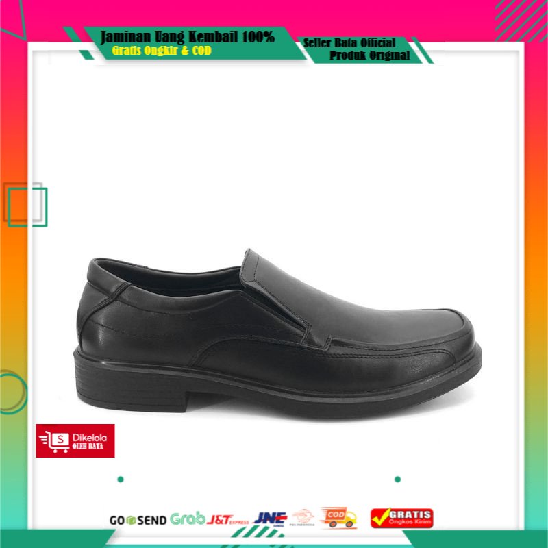 Sepatu Formal Pria Bata Yaman Black - 8516215