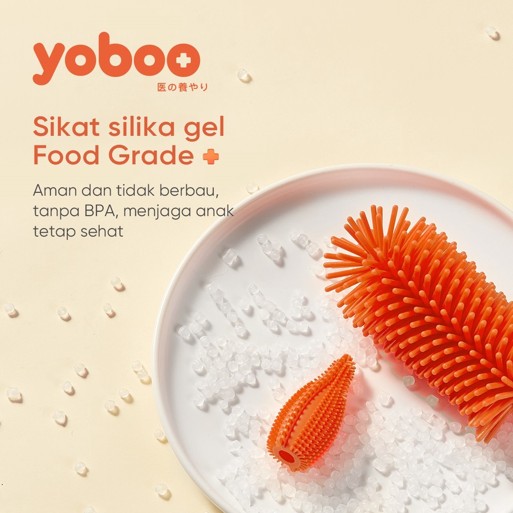 [Baby Friendly] YB-0013 Yoboo Sikat Botol Susu Bayi - Baby Bottle Brush Set