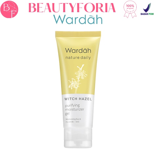 Wardah Nature Daily Witch Hazel Purifying Moisturizer Gel 40 ml