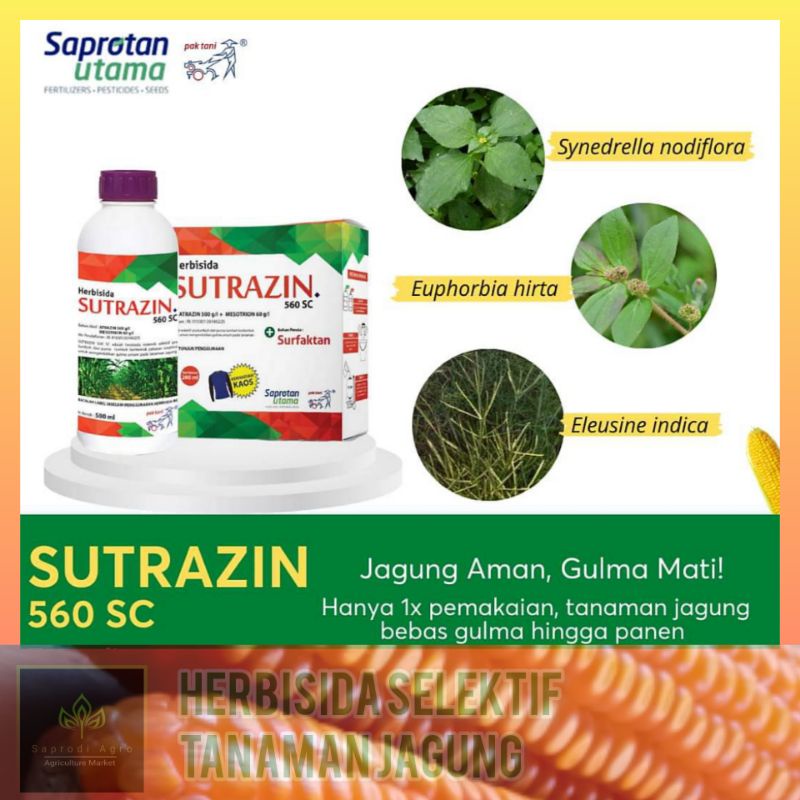 SUTRAZIN 560 SC Herbisida Selektif Jagung 500 ml