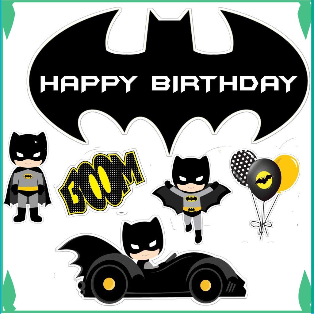 

TOPER KUE TOPPER CAKE ULANG TAHUN / HIASAN KUE BATMAN FADHILSOUVENIR