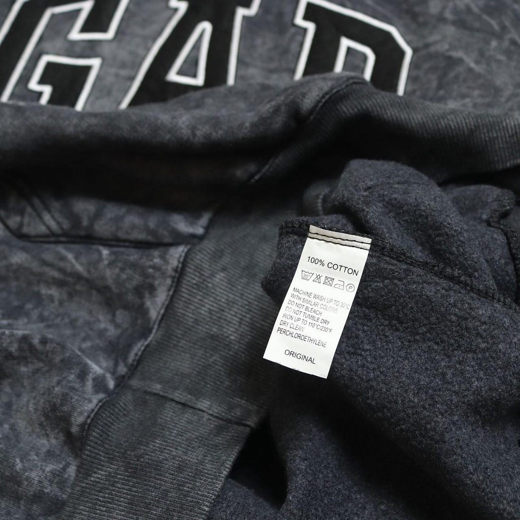 JAKET SWEATER HOODIE SANDWASH GAP BORDIR FULL TAG&amp;LABEL | HOODIE PRIA | HOODIE WASHED | HOODIE WASH WASHING