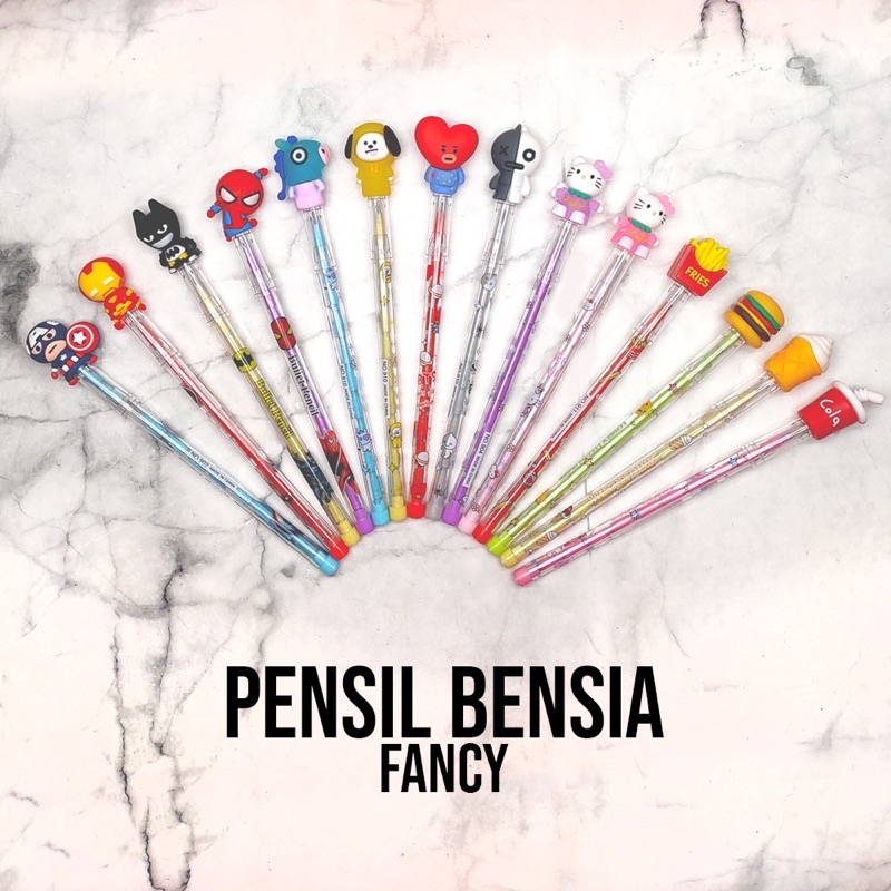 

Pensil Bensia Karakter unik/ Pensil Susun Cabut