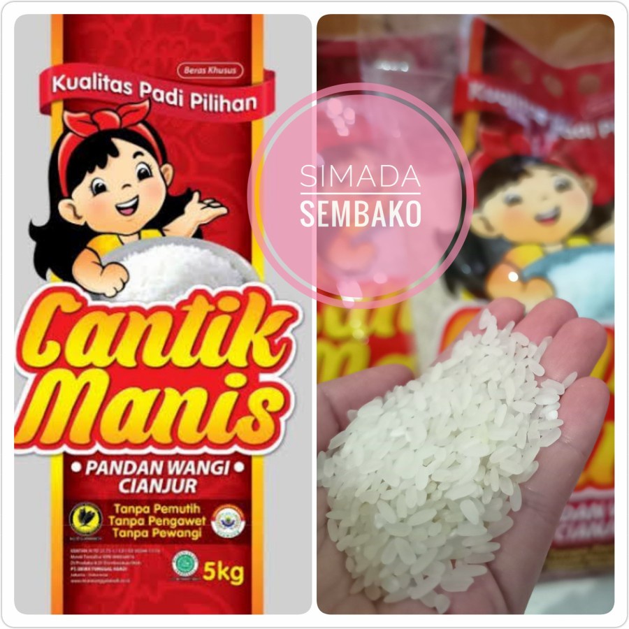 

BERAS CANTIK MANIS Pandan Wangi Cianjur 5kg PREMIUM