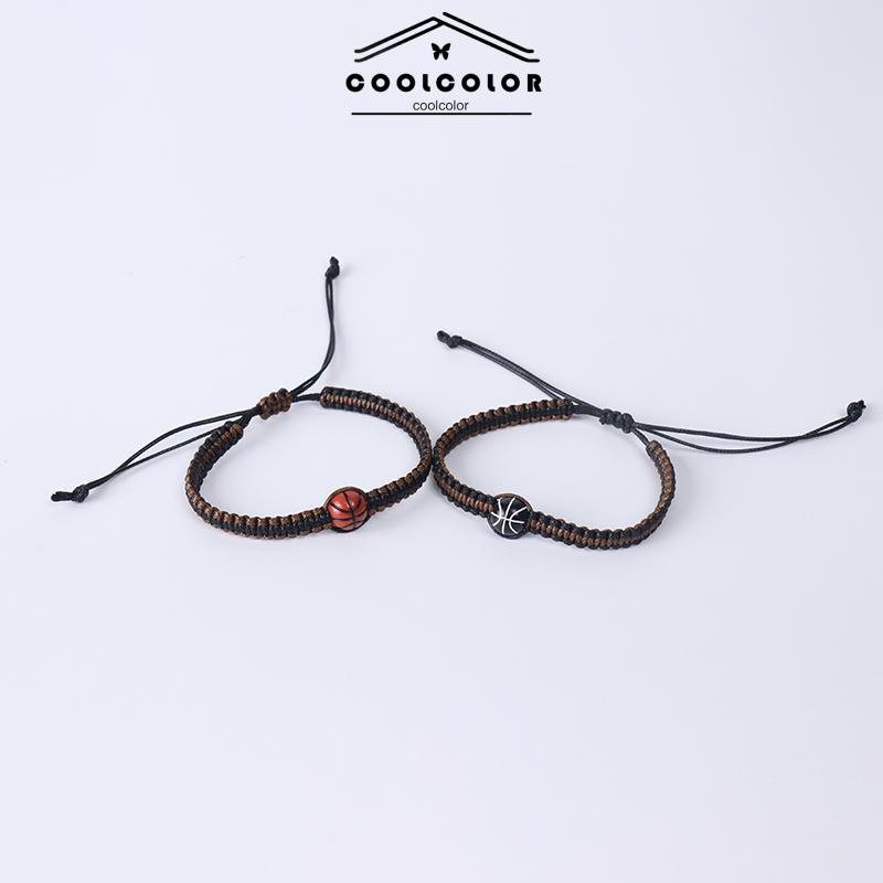 COD❤️1 Pcs Gelang Couple Tali Fashion Korea Basket Gaya Untuk Pria Dan Wanita- cl