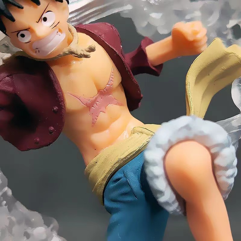 Mainan Action Figure Model Anime One Piece Monkey D Luffy Roronoa Ace Bahan Pvc Untuk Koleksi