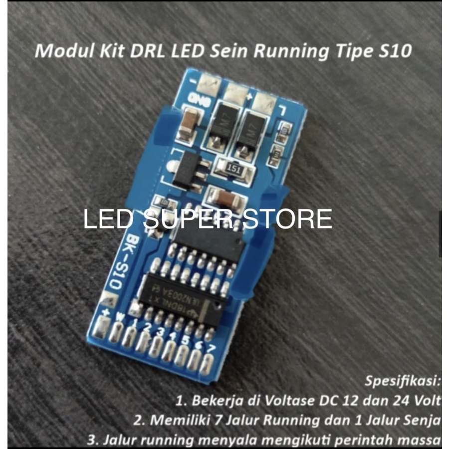 [5Pcs] PCB S10 Modul Daytime Running LED dan Sein