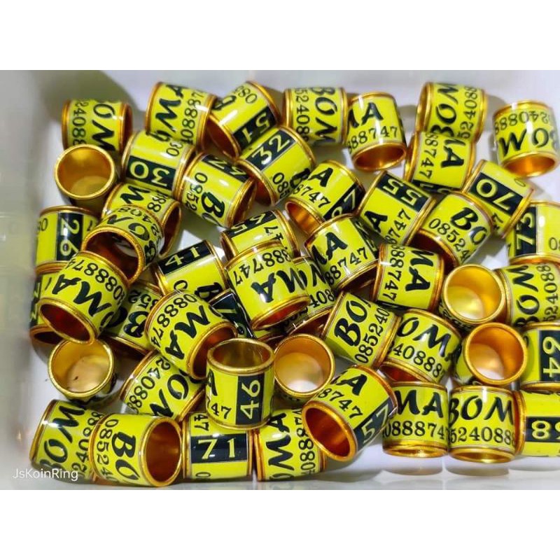 RING BURUNG BUAT MERPATI RODA 1CM/RING RODA