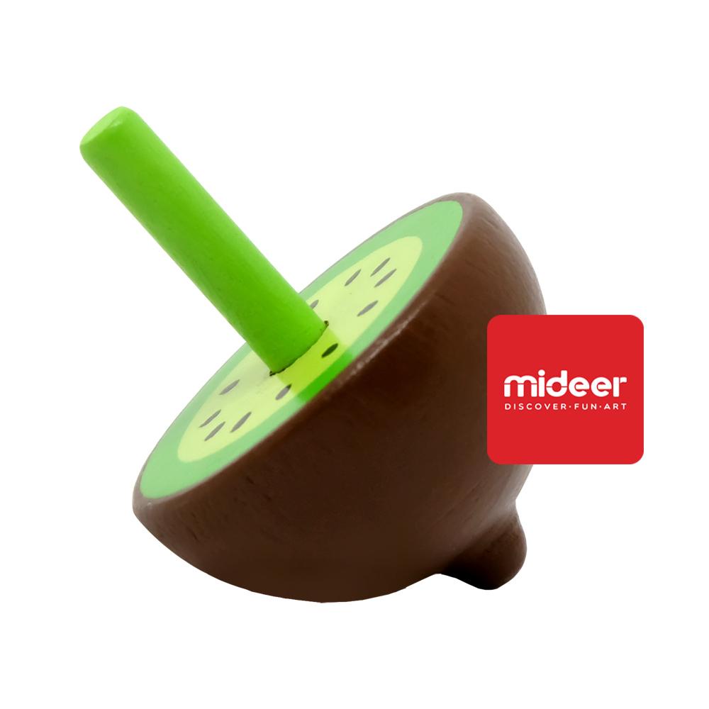 Mideer Mini Spinning Tops Mainan Edukasi Anak UMUR 3+ / Mainan Gasing Anak Model Buah dari Kayu bisa